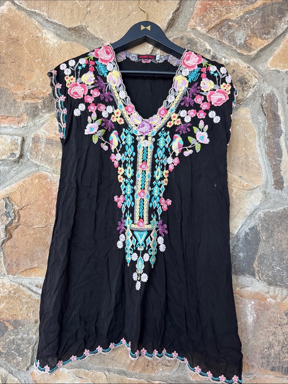 Johnny was embroidered shirt